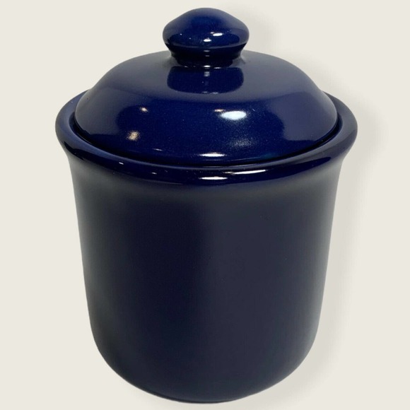 Newcor Stoneware Sugar And Creamer Set Cobalt Blue China Mid Century Modern - Picture 8 of 12